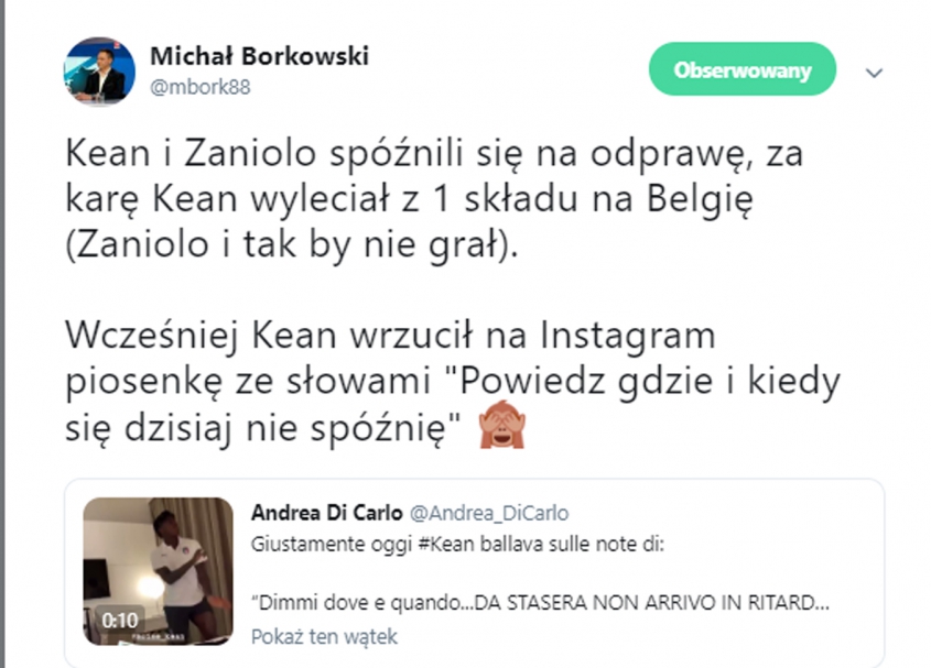 DLATEGO Moise Kean WYLECIAŁ z XI Włochów U21! :D